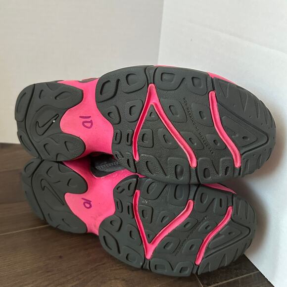 Nike Girls Air Slant Pink Gray Lace Up High Top Sneakers Size 7Y - Picture 9 of 10